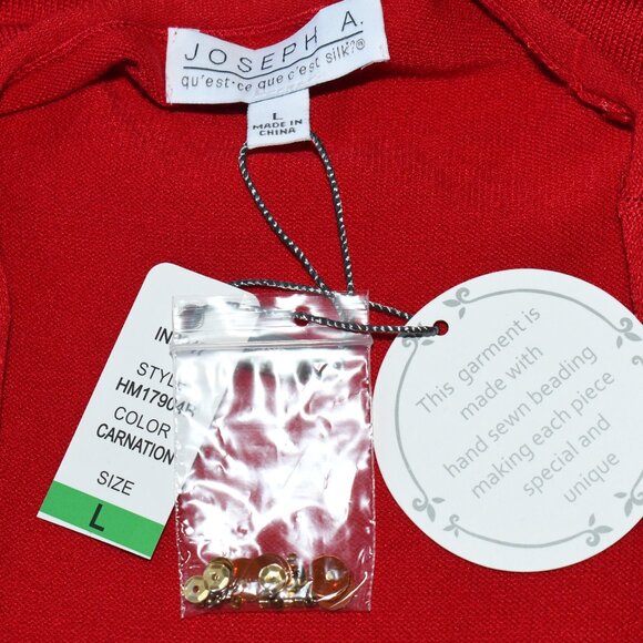 Joseph A Red Sweater - Picture 3 of 4